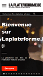 Mobile Screenshot of laplateforme.be